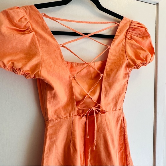 Aritzia Sunday Best Monday Dress Sunny Apricot Size 00 - Picture 7 of 12